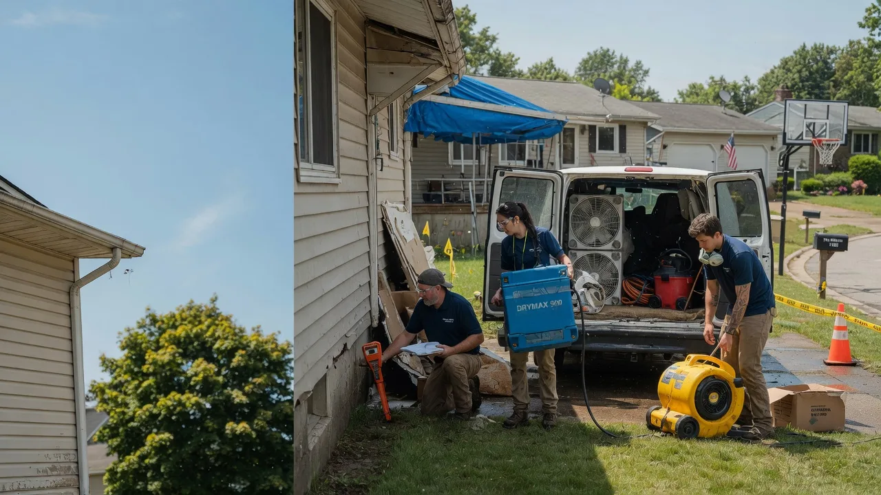 Ceiling Leak Cleanup in Curryville, PA near me